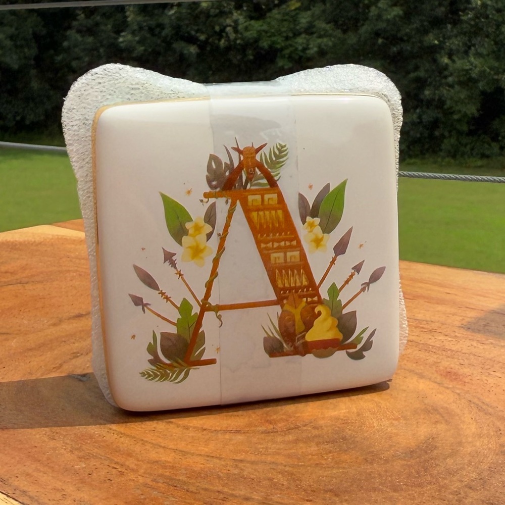ABC Disney Letters. A is for Adventureland trinket ceramic box. NWT.